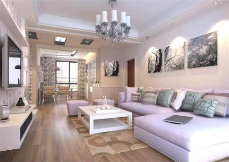 客厅选择地板颜色风水