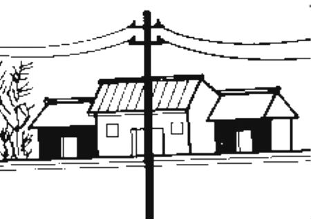 大门对着电线杆风水好吗