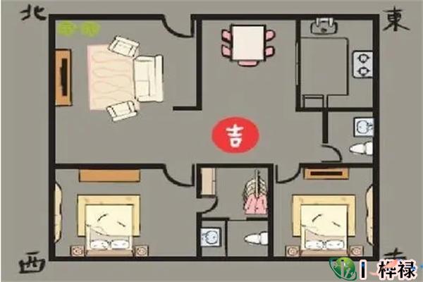 旺财运的风水户型图