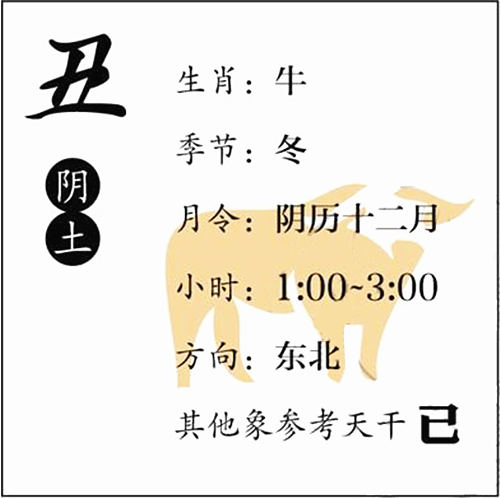 八字基础知识：十二地支、丑土