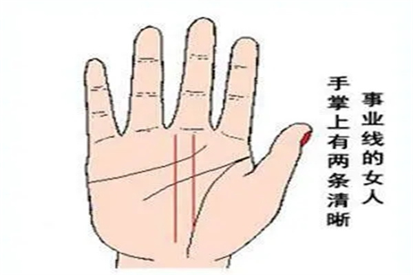 女人享受幸福生活的手相