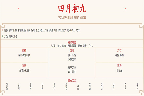 2024年5月16日五行穿衣查询