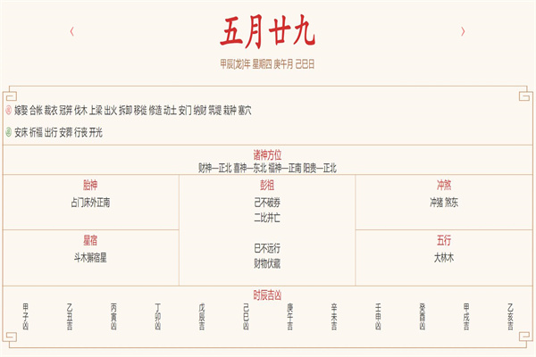 2024年7月4日每日五行穿衣指数解读搭配