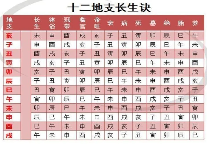 八字十天干长生含义