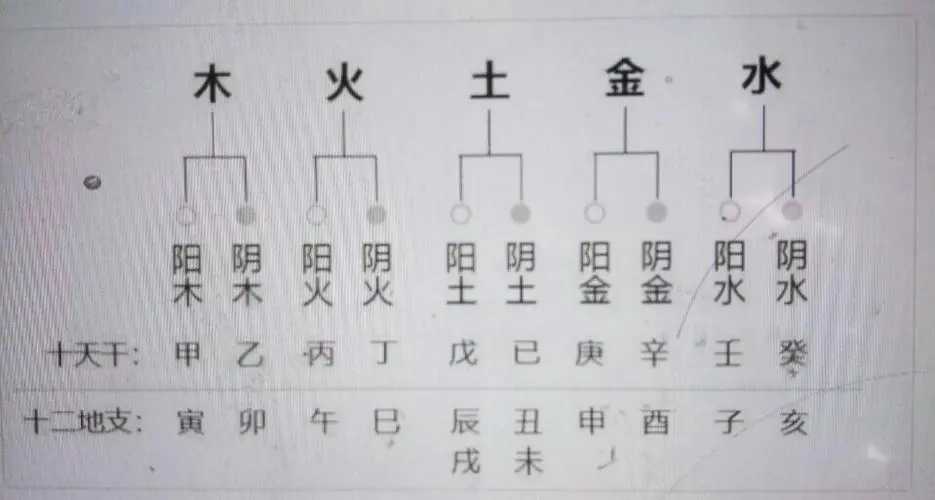 天干地支与五行的关系