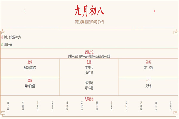 2024年10月10日每日五行穿衣指数解读搭配