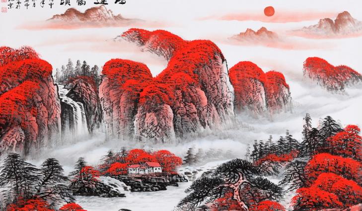 住宅玄关挂山水画风水影响