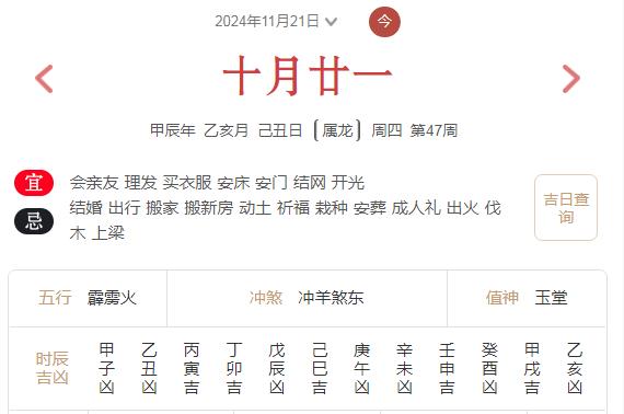 2024年11月21日每日五行穿衣指数解读搭配