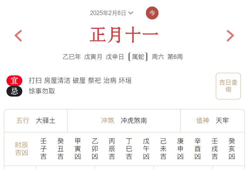 2025年2月8日每日五行穿衣指数解读搭配