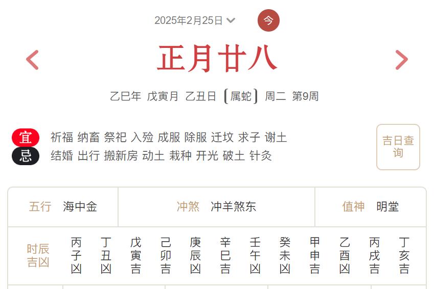 2025年2月25日每日五行穿衣指数解读搭配