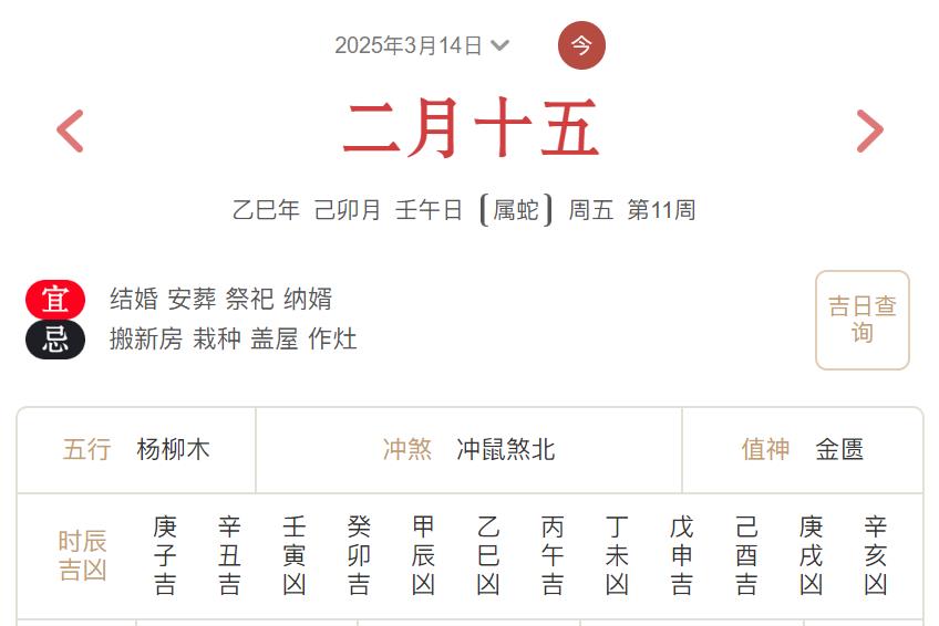 2025年3月14日每日五行穿衣指数解读搭配