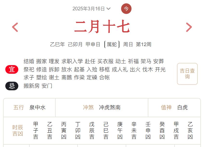 2025年3月16日每日五行穿衣指数解读搭配