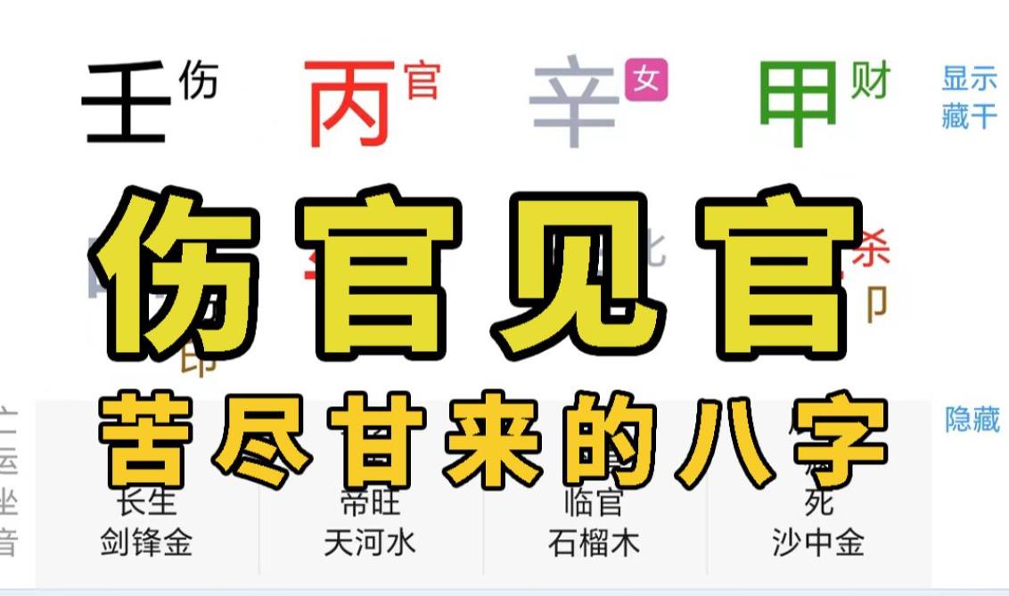 八字见伤官合杀的特征