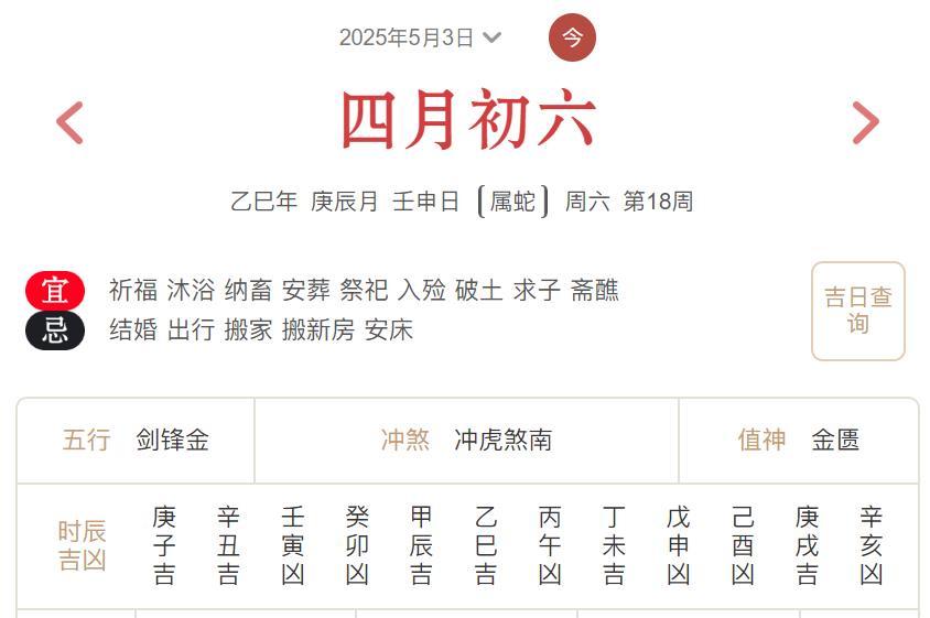 2025年5月3日每日五行穿衣指数解读搭配