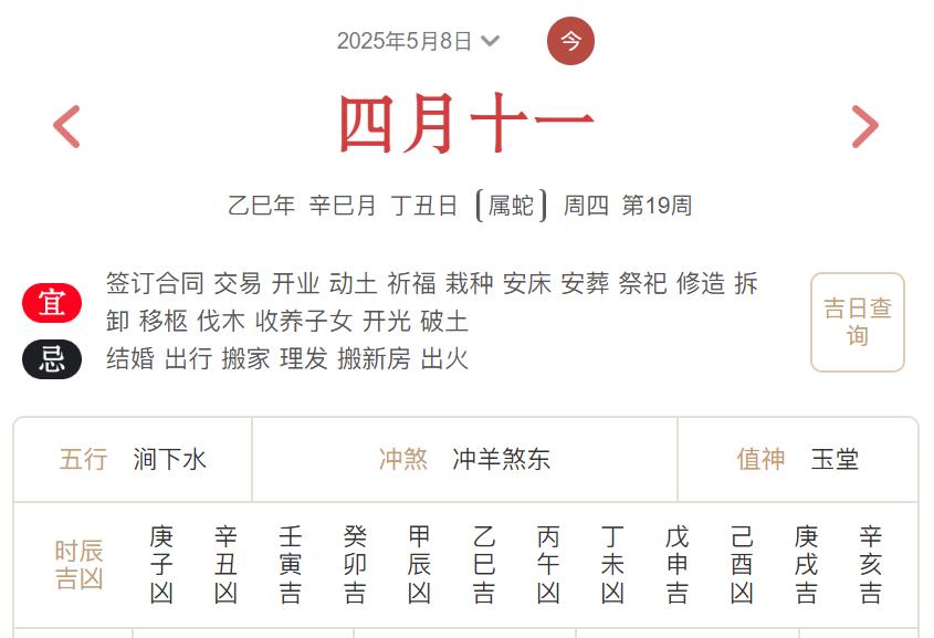2025年5月8日每日五行穿衣指数解读搭配