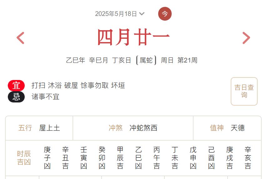 2025年5月18日每日五行穿衣指数解读搭配