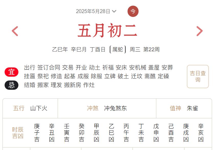 2025年5月28日每日五行穿衣指数解读搭配