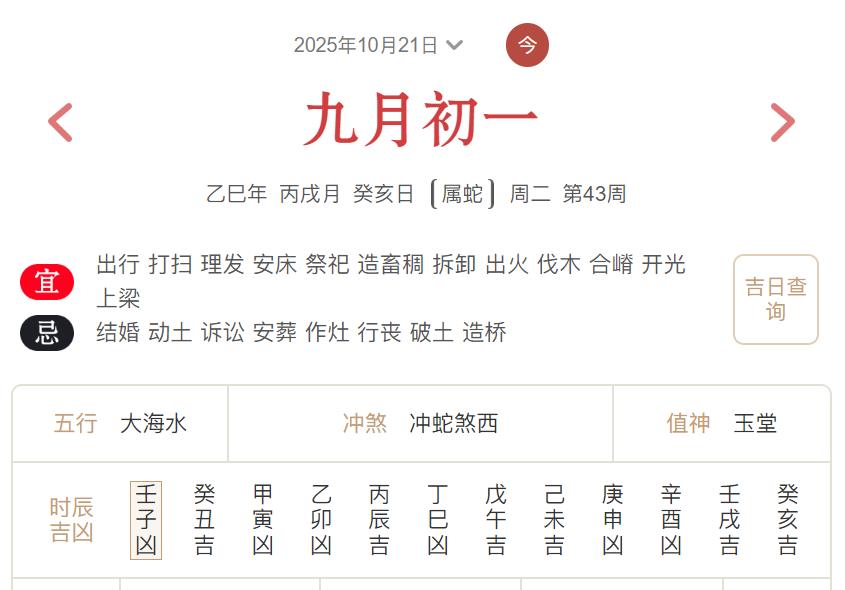 2025年10月21日每日五行穿衣指数解读搭配