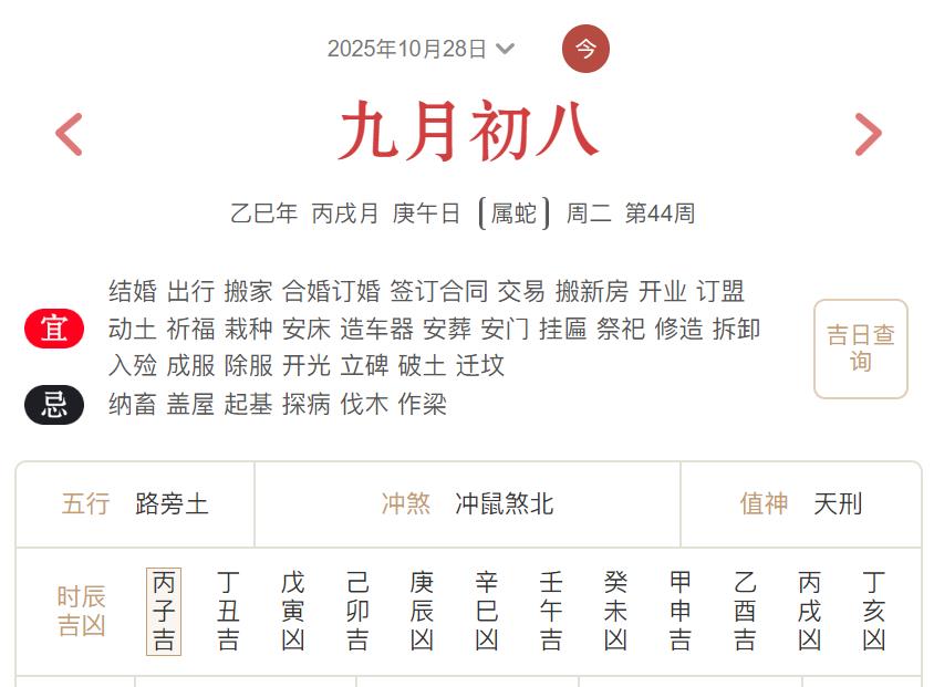 2025年10月28日每日五行穿衣指数解读搭配