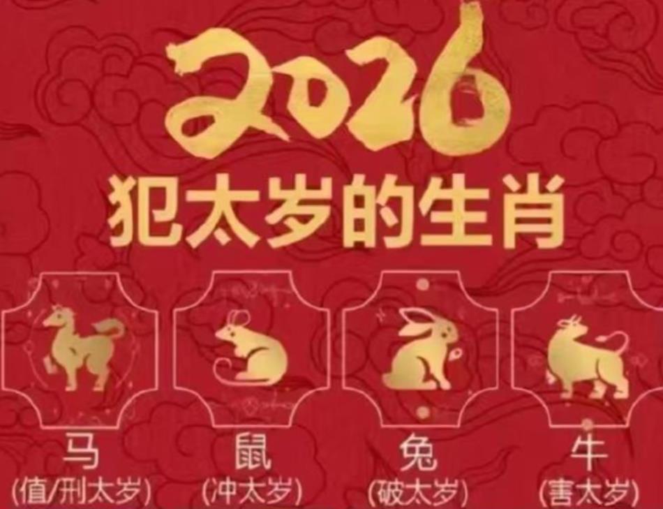 2026年犯太岁的4个生肖！这样做可化解