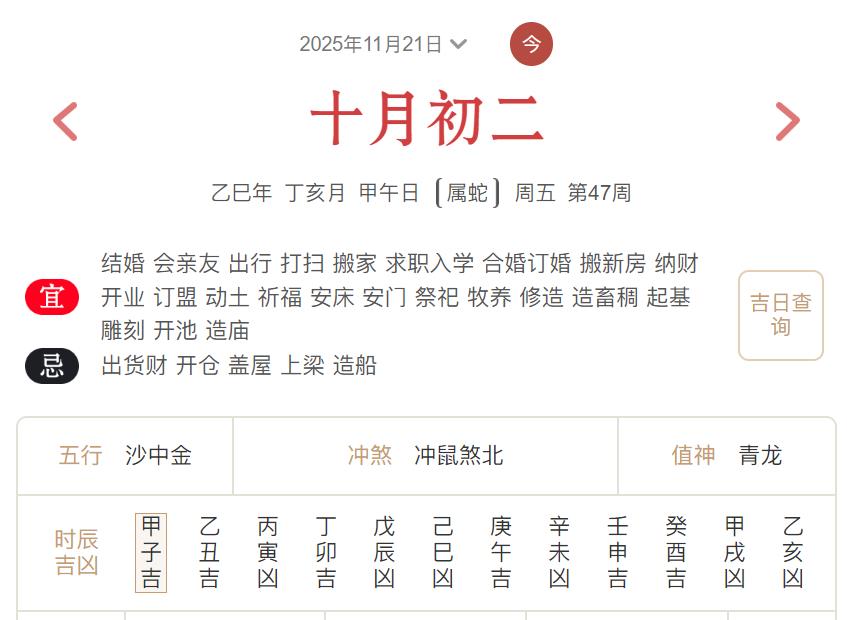 2025年11月21日每日五行穿衣指数解读搭配