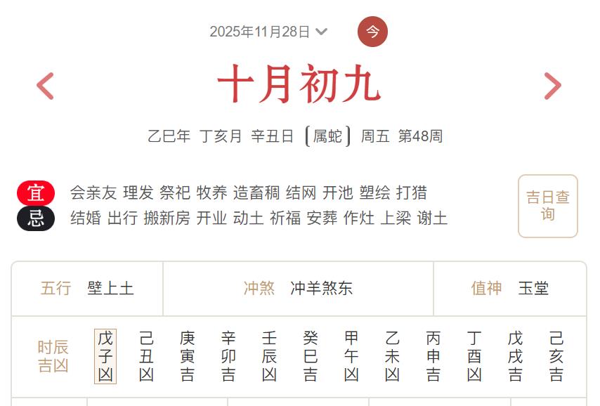 2025年11月28日每日五行穿衣指数解读搭配