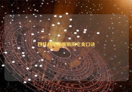 四柱八字神断阴阳宅金口诀