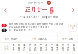 2025年2月18日每日五行穿衣指数解读搭配