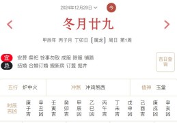 2024年12月29日每日五行穿衣指数解读搭配