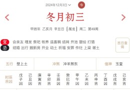 2024年12月3日每日五行穿衣指数解读搭配