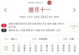 2025年1月10日每日五行穿衣指数解读搭配