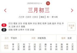 2025年3月31日每日五行穿衣指数解读搭配