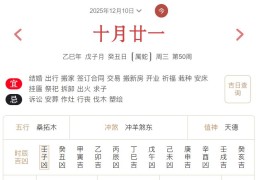 2025年12月10日每日五行穿衣指数解读搭配