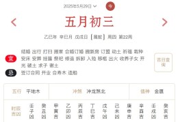 2025年5月29日每日五行穿衣指数解读搭配