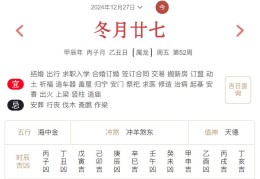 2024年12月27日每日五行穿衣指数解读搭配