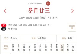 2026年1月11日每日五行穿衣指数解读搭配