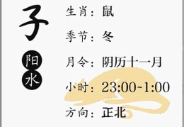 八字基础知识：十二地支、子水