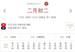2025年3月1日每日五行穿衣指数解读搭配