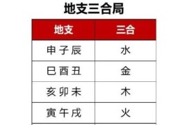 八字地支三合有什么作用