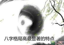 八字格局高最显著的特点
