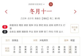 2025年12月30日每日五行穿衣指数解读搭配