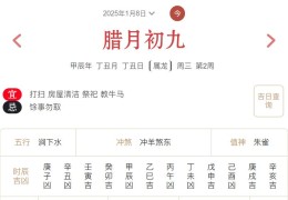 2025年1月8日每日五行穿衣指数解读搭配