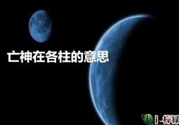 亡神在各柱的意思