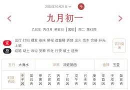 2025年10月21日每日五行穿衣指数解读搭配