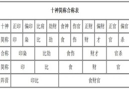 四柱出现不同十神坐支代表的含义详解
