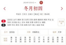 2024年12月4日每日五行穿衣指数解读搭配