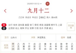 2025年11月1日每日五行穿衣指数解读搭配