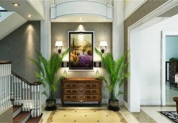 玄关风水画及摆放植物风水