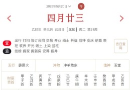 2025年5月20日每日五行穿衣指数解读搭配
