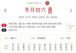 2024年12月6日每日五行穿衣指数解读搭配